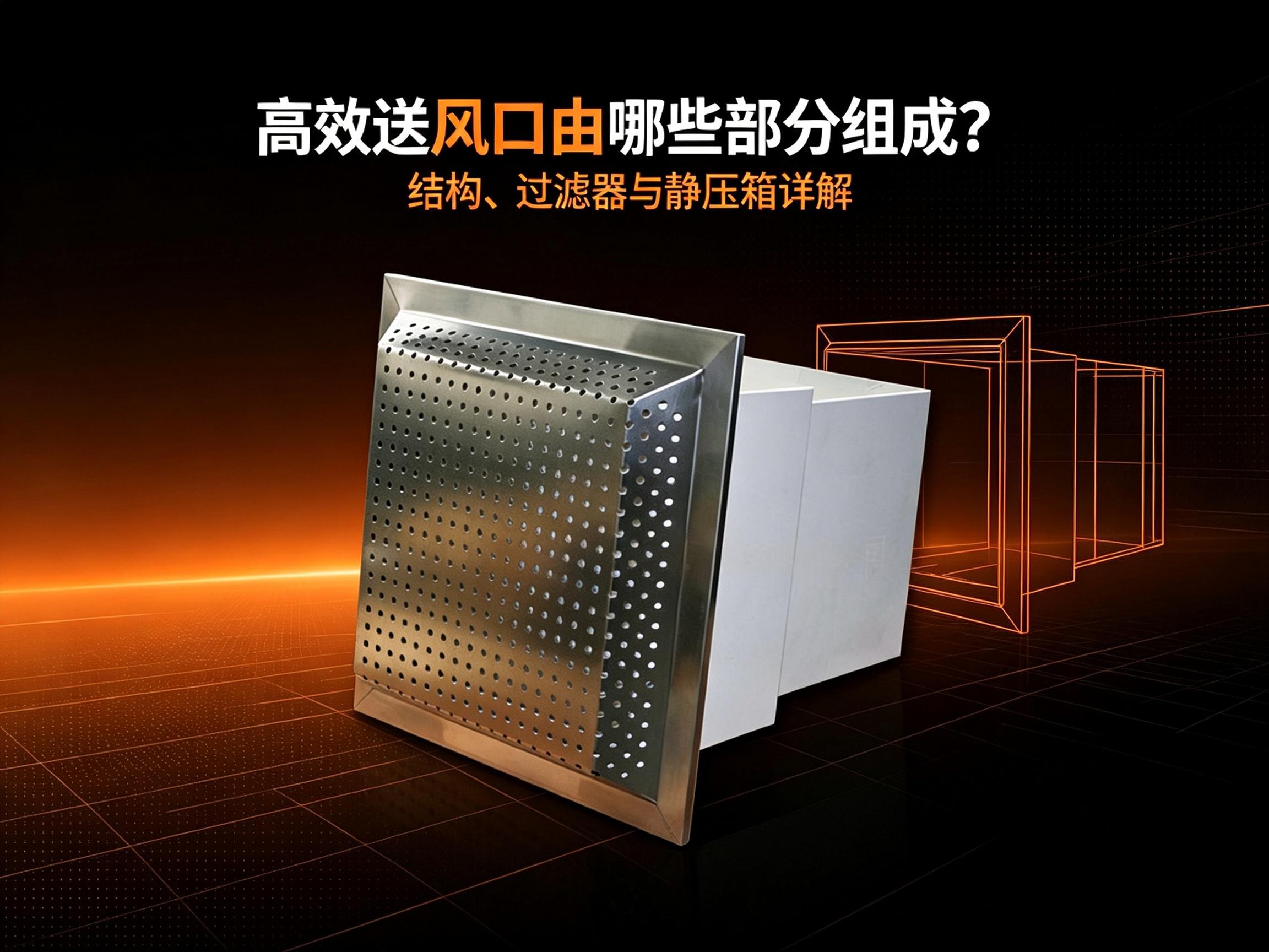 高效送风口由哪些部分组成？结构、过滤器与静压箱详解