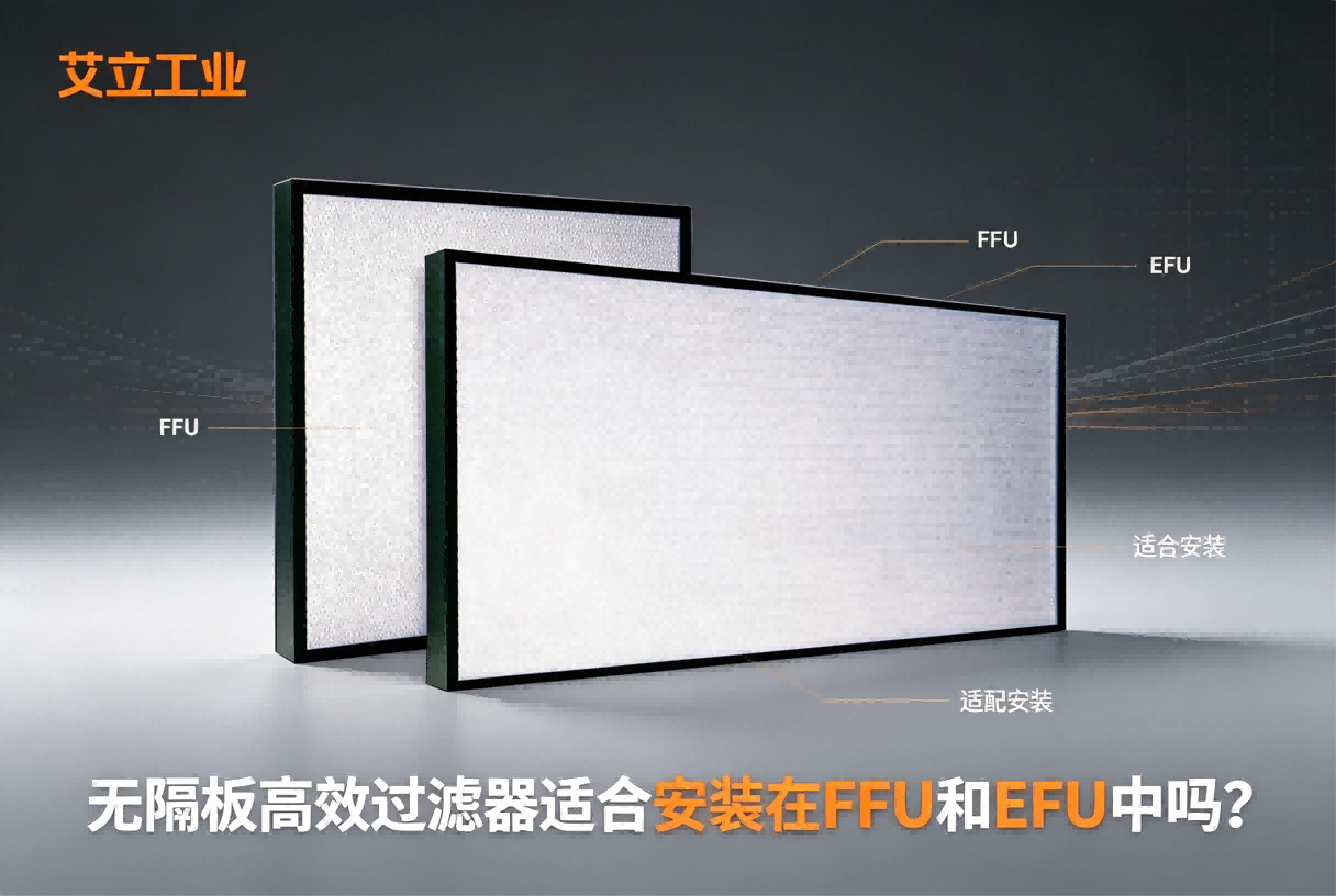 无隔板高效过滤器适合安装在FFU和EFU中吗？