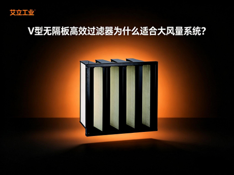 V型无隔板高效过滤器为什么适合大风量系统？艾立工业.jpeg