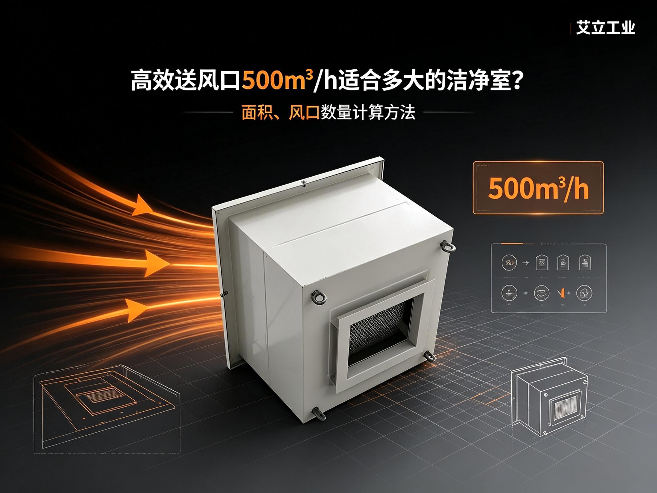 高效送风口500m³/h适合多大的洁净室？风口数量与房间面积计算